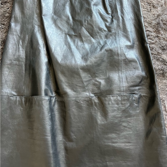Vince leather shift dress. Size 4. Lightly worn. - Picture 2 of 9